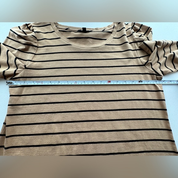 Talbots Long Sleeve Striped T-shirt Size Medium - Picture 9 of 10